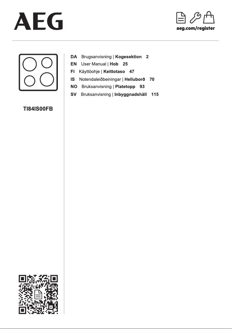 Image de la première page du manuel de l'appareil TI84IS00FB