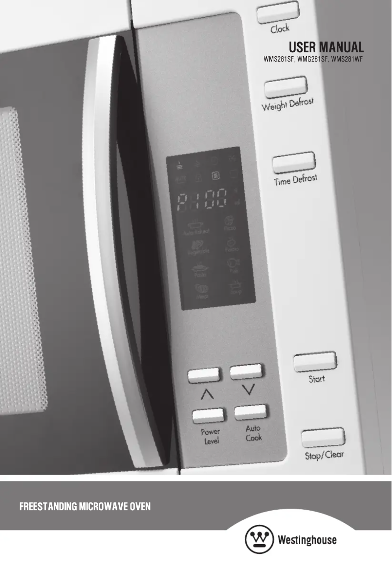 Página 1 del manual Manual de instrucciones Westinghouse WMG281SF