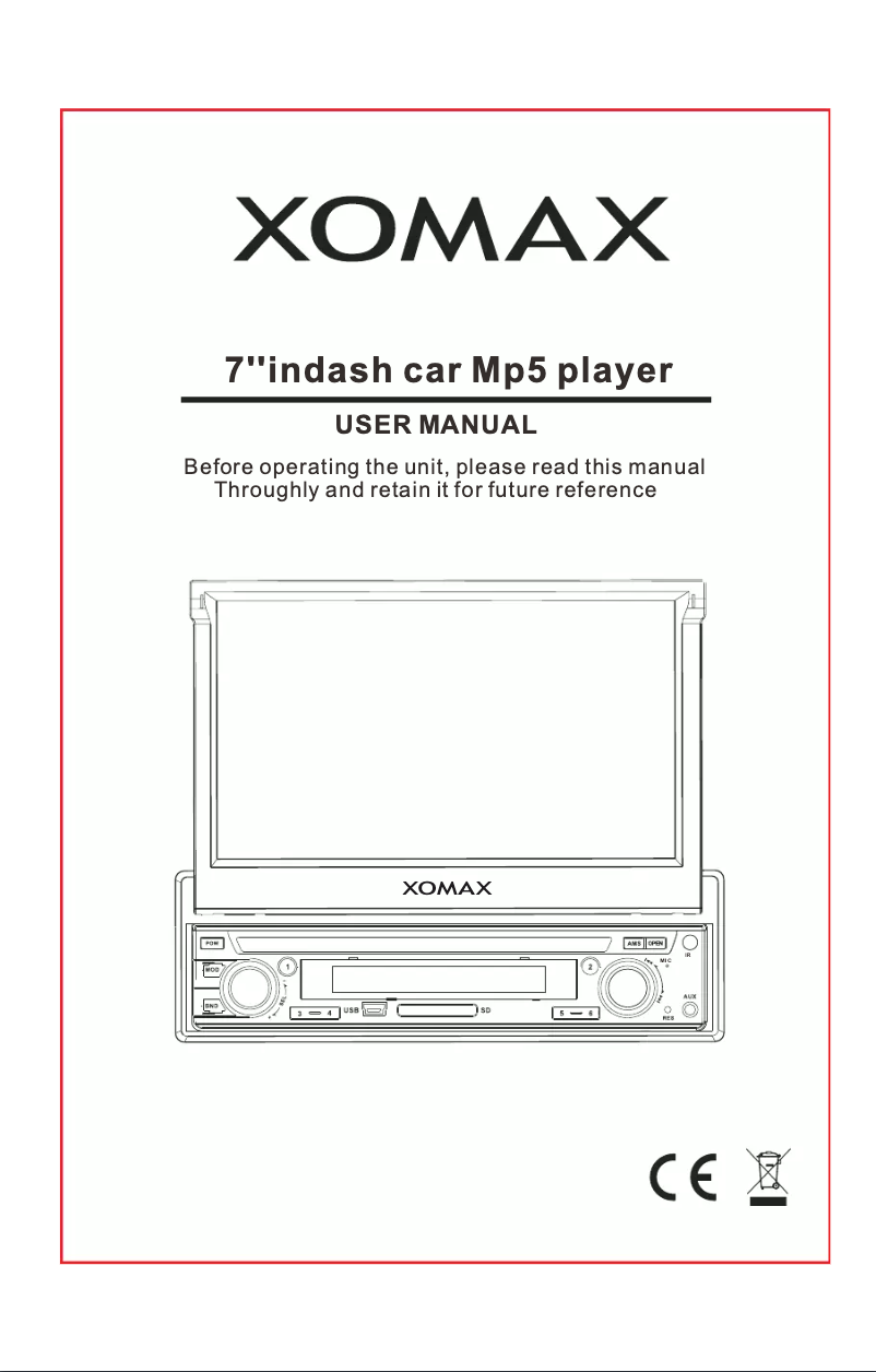 Image de la première page du manuel de l'appareil XM-VRSU743BT