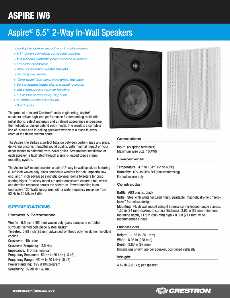 Imagen de la primera página del manual del dispositivo ASPIRE IW6