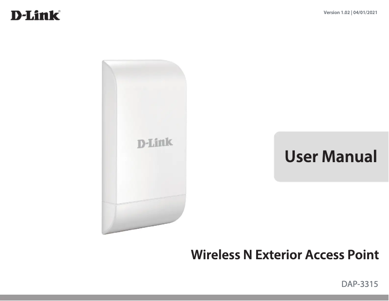 Page n°1 - Manuel utilisateur D-Link DAP-3315 WLAN