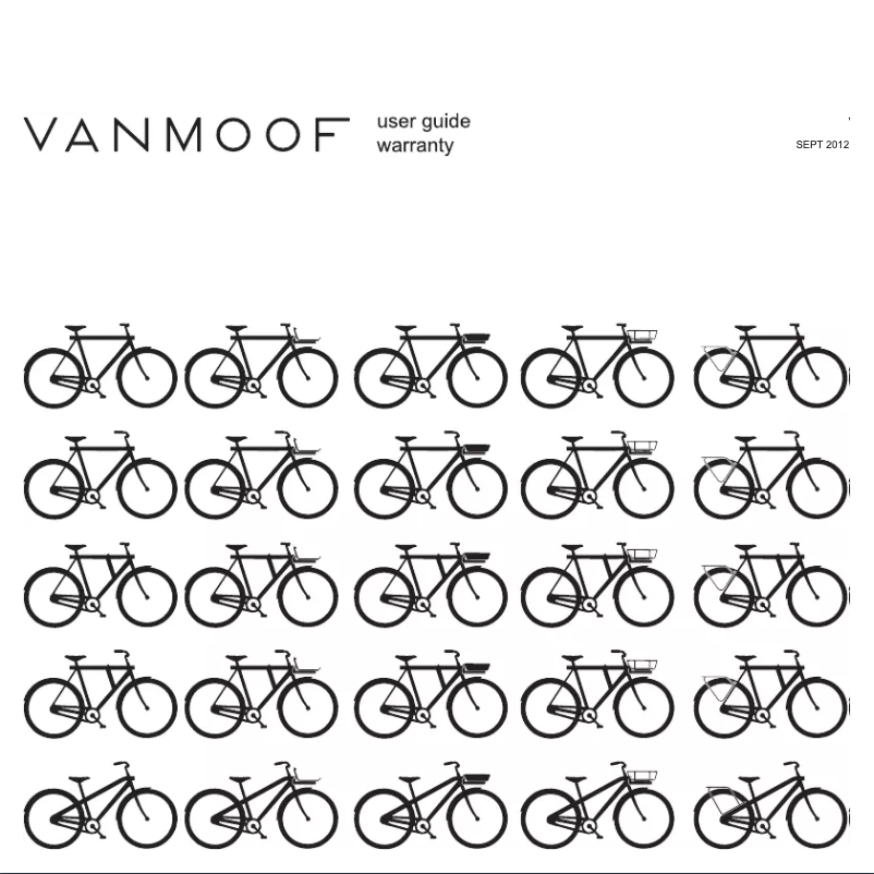 Page 1 de la notice Manuel utilisateur VanMoof M2
