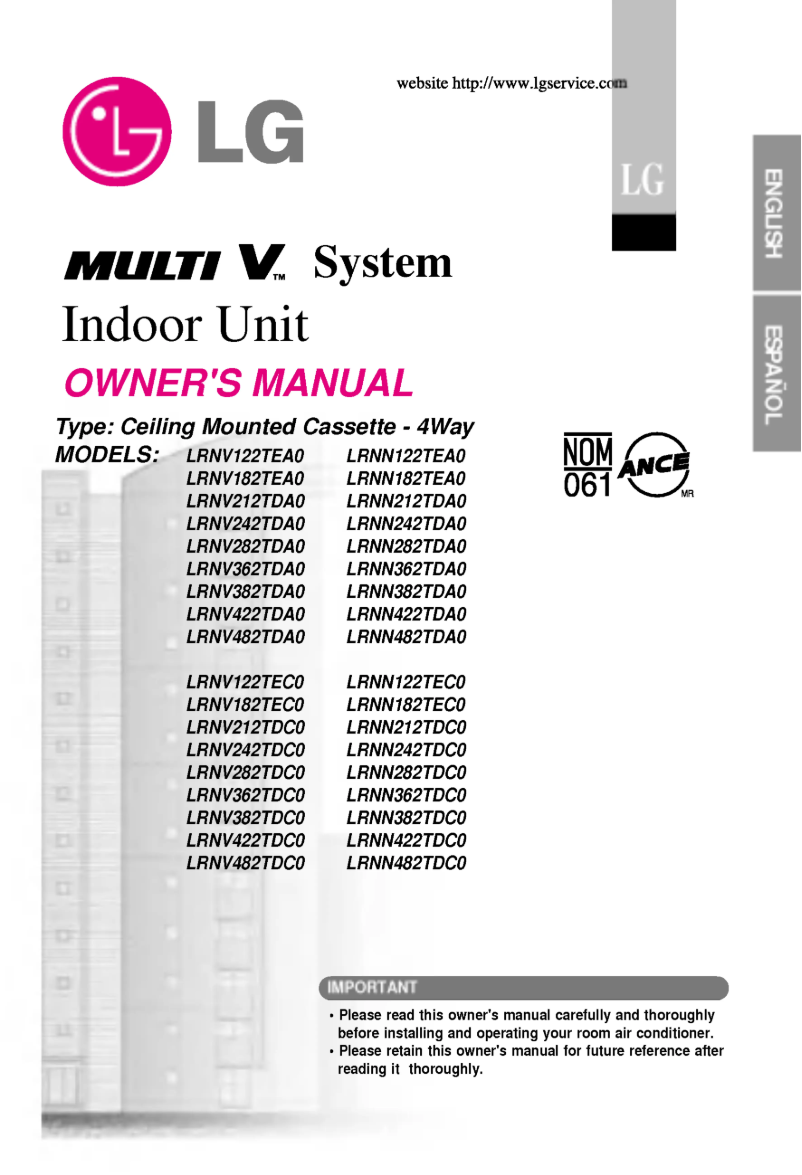 Page 1 de la notice Manuel utilisateur LG LRNV362TDA0