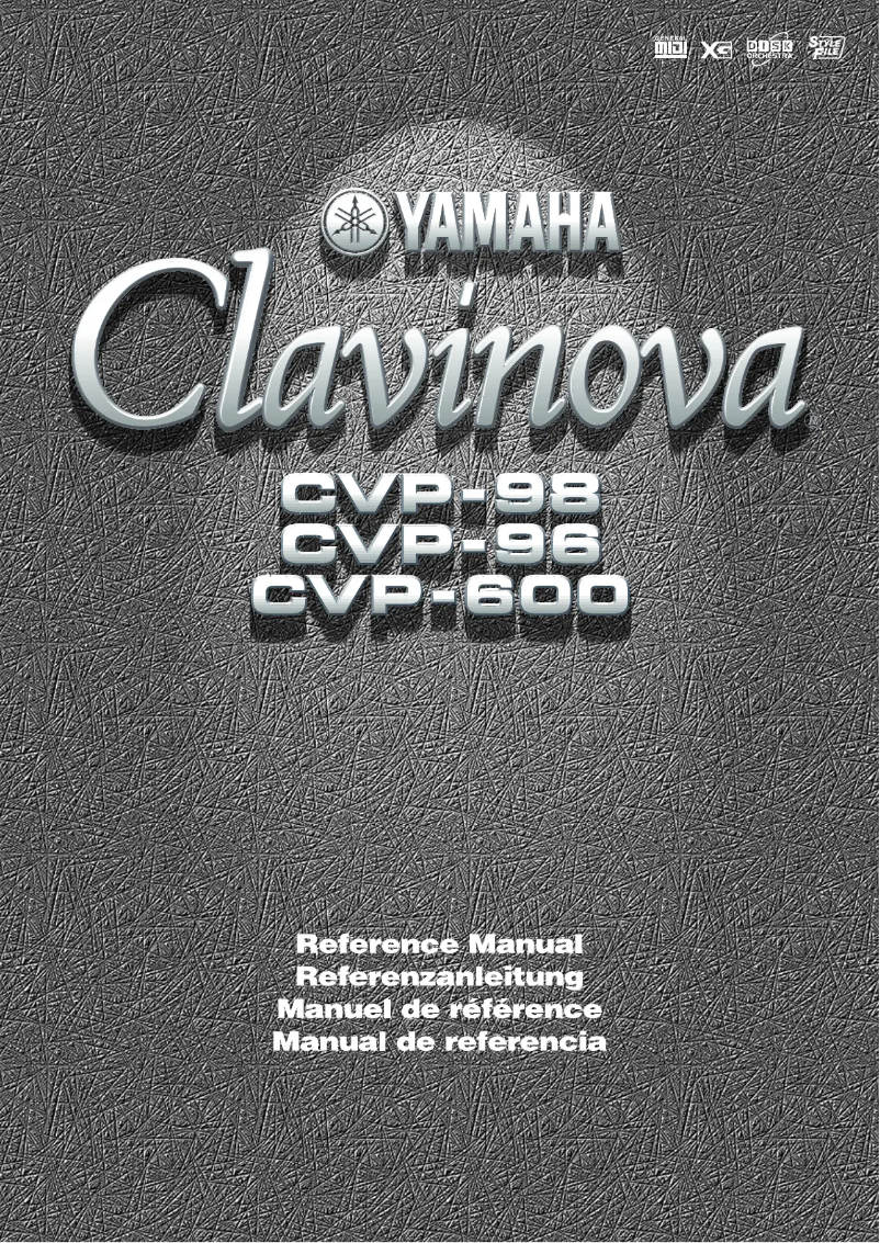 Page n°1 - Manuel utilisateur Yamaha Clavinova CVP-98