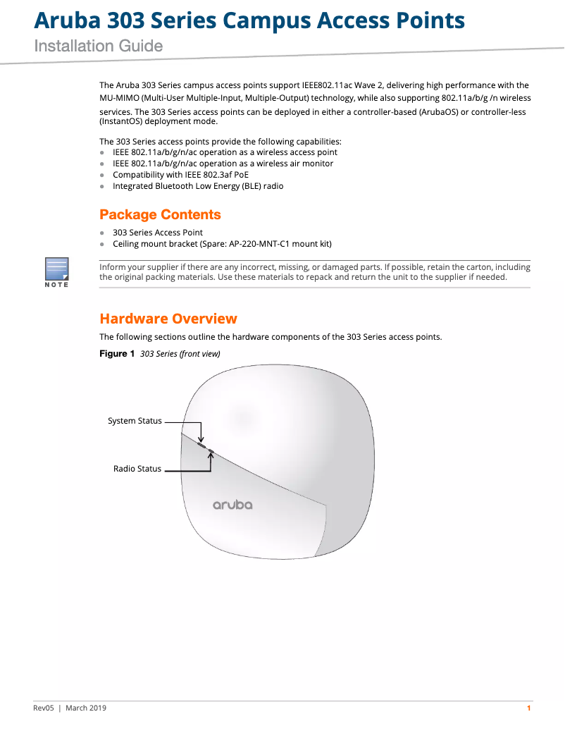 Image de la première page du manuel de l'appareil AP-303