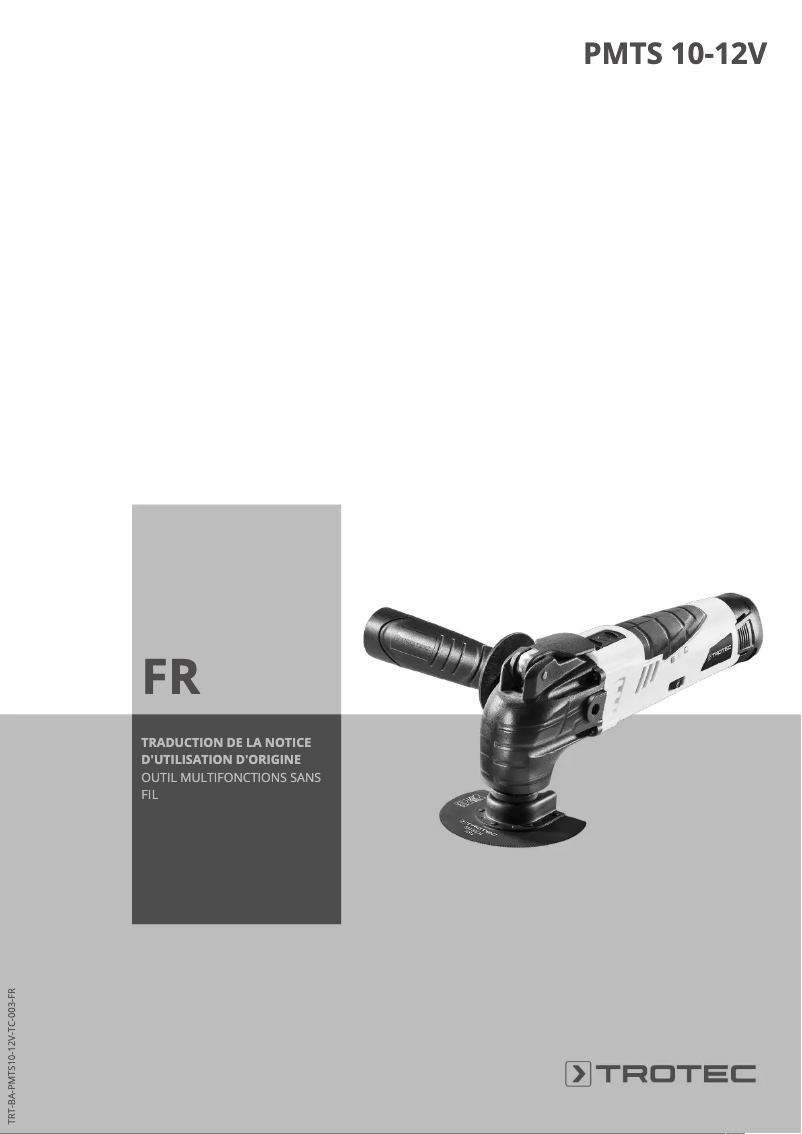 Image de la première page du manuel de l'appareil PMTS 10-12V