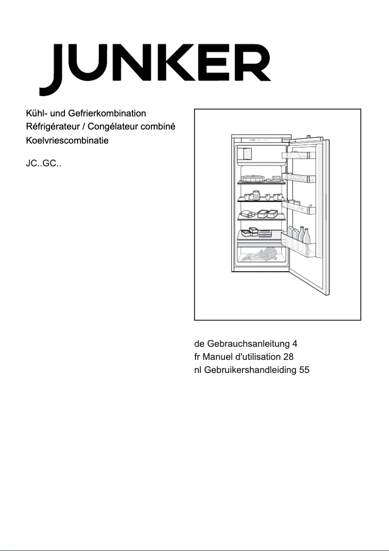 Page n°1 - Manuel utilisateur Junker JC40GCSE0