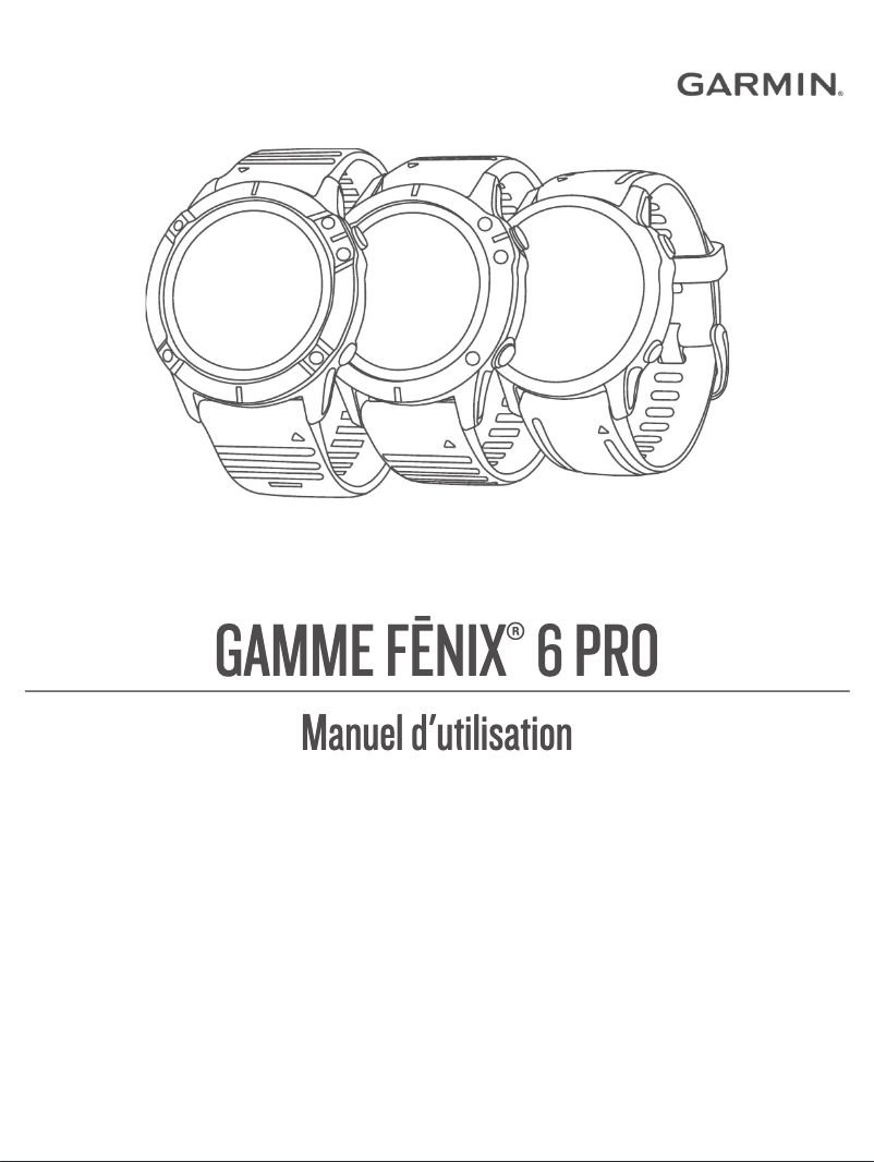 Page 1 de la notice Manuel utilisateur Garmin Fenix 6 Pro