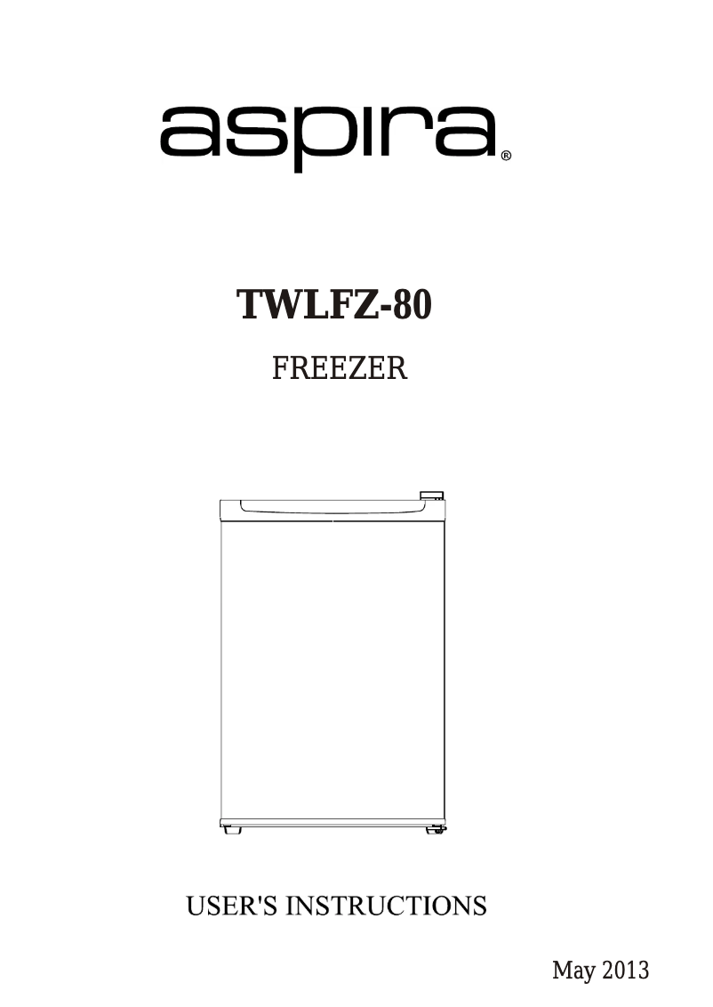 Page 1 de la notice Manuel utilisateur Aspira TWLFZ-80