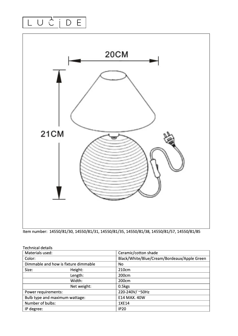 Image de la première page du manuel de l'appareil Kaddy 14550/81/31