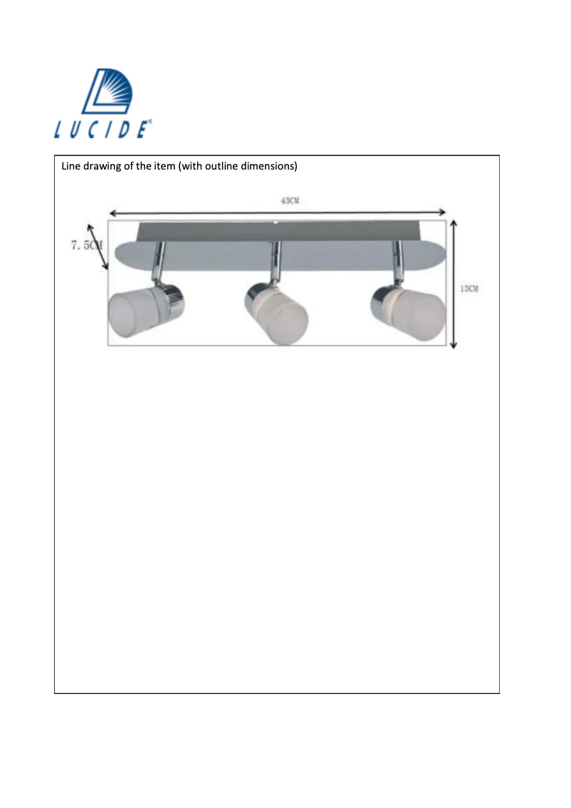 Página 1 del manual Manual de usuario Lucide Xanto-LED
