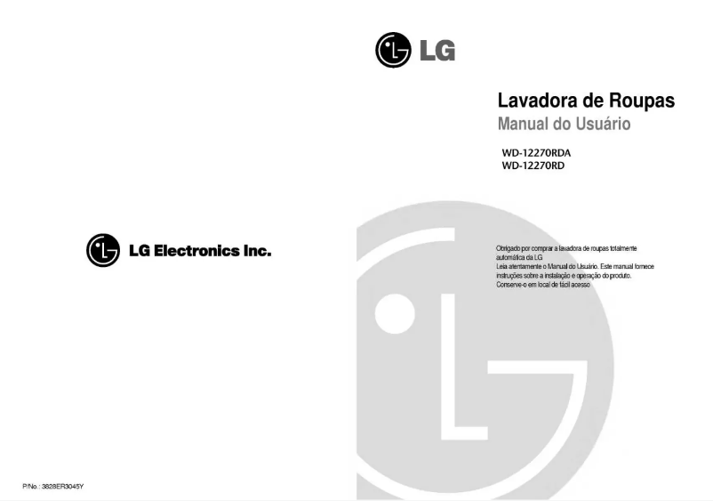 Page n°1 - Manuel utilisateur LG WD-12270RDA
