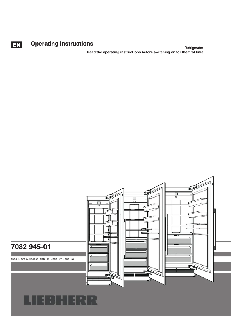 Page n°1 - Manuel utilisateur Liebherr ERBh 9770
