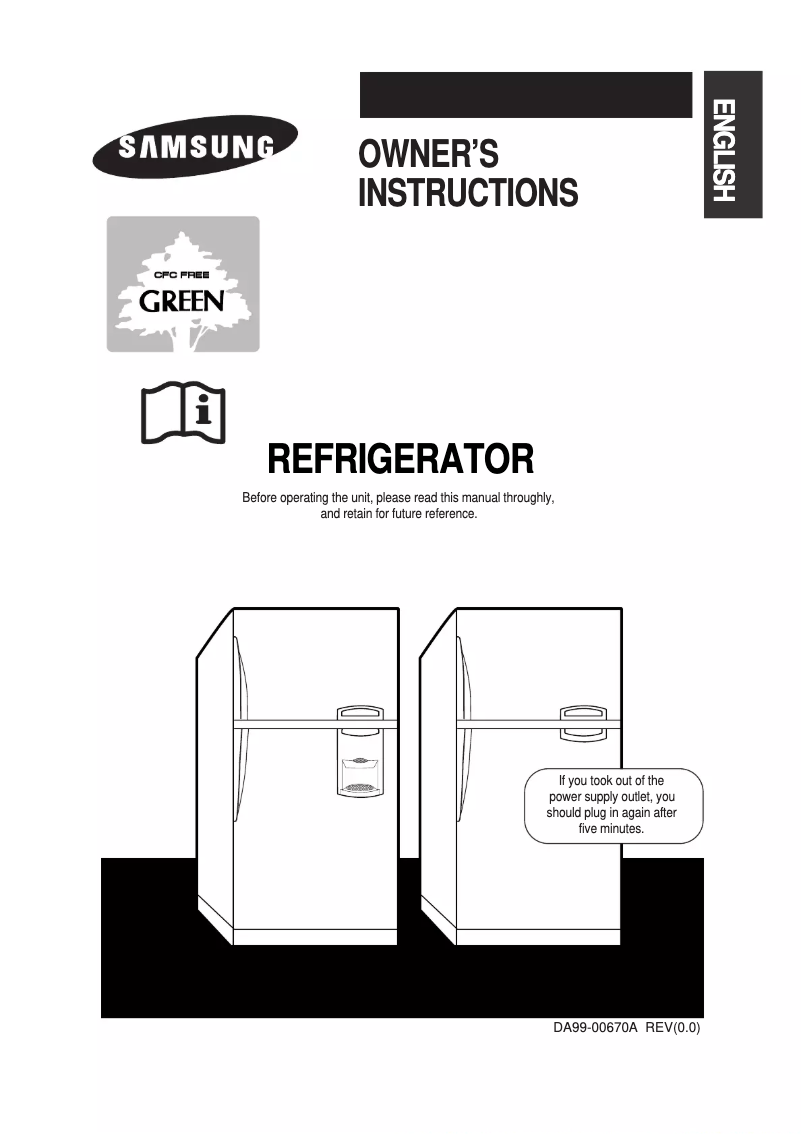 Página 1 del manual Manual de usuario Samsung SR-43NXB