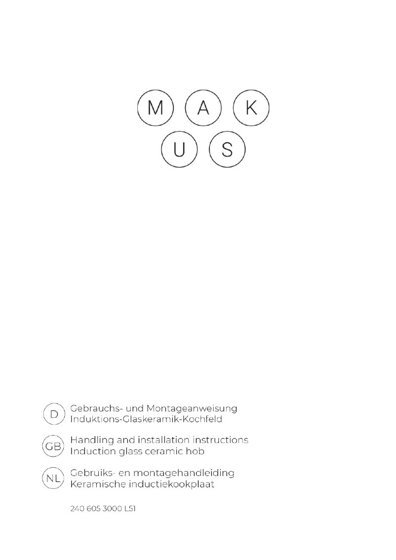 Page 1 de la notice Manuel utilisateur Makus Terrazzo