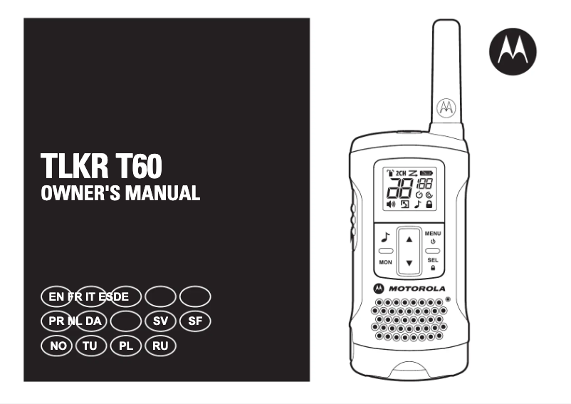 Page n°1 - Manuel utilisateur Motorola T60
