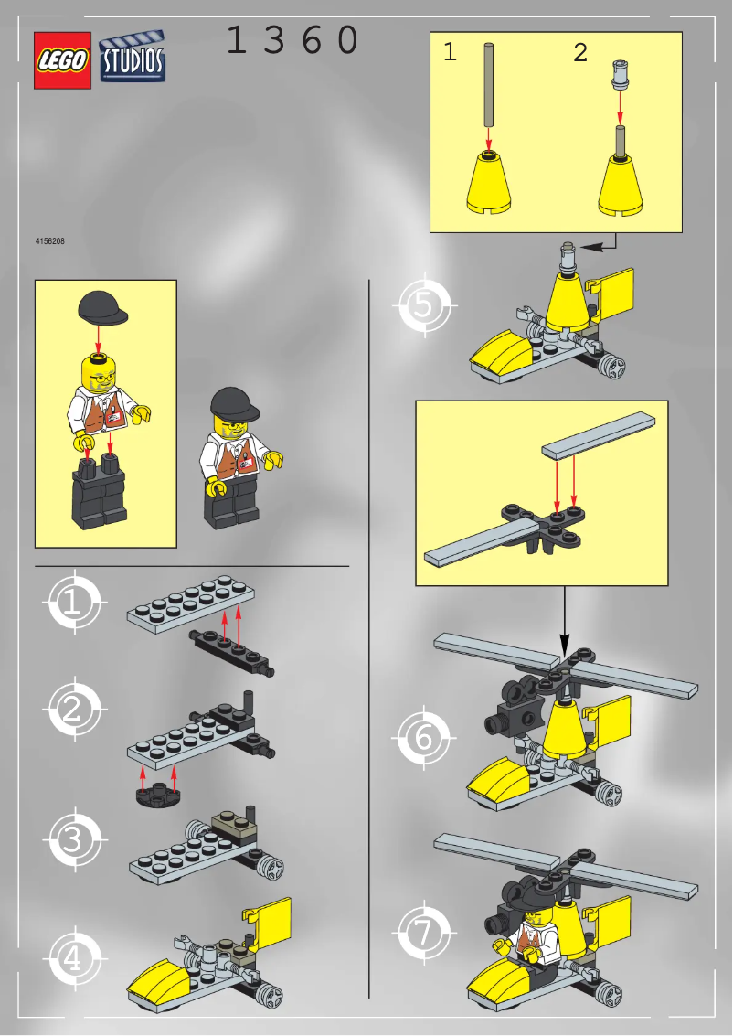 Page 1 de la notice Manuel utilisateur Lego DIRECTOR'S COPTER