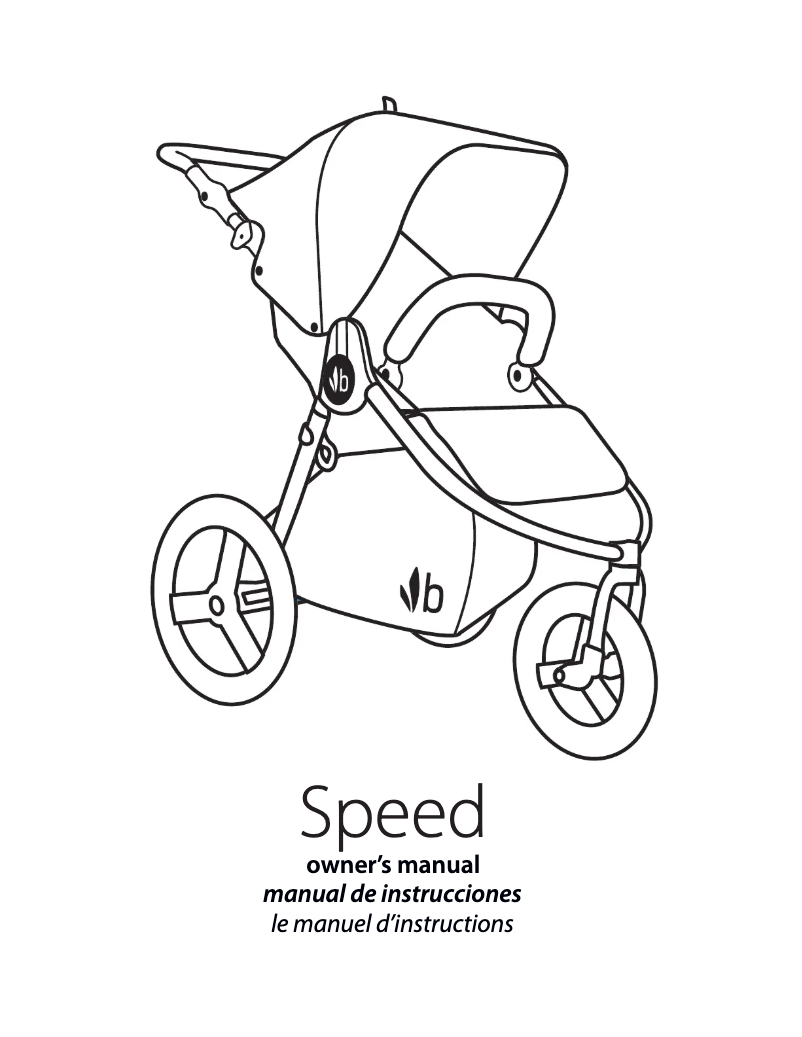 Page 1 de la notice Manuel utilisateur Bumbleride Speed (2018)