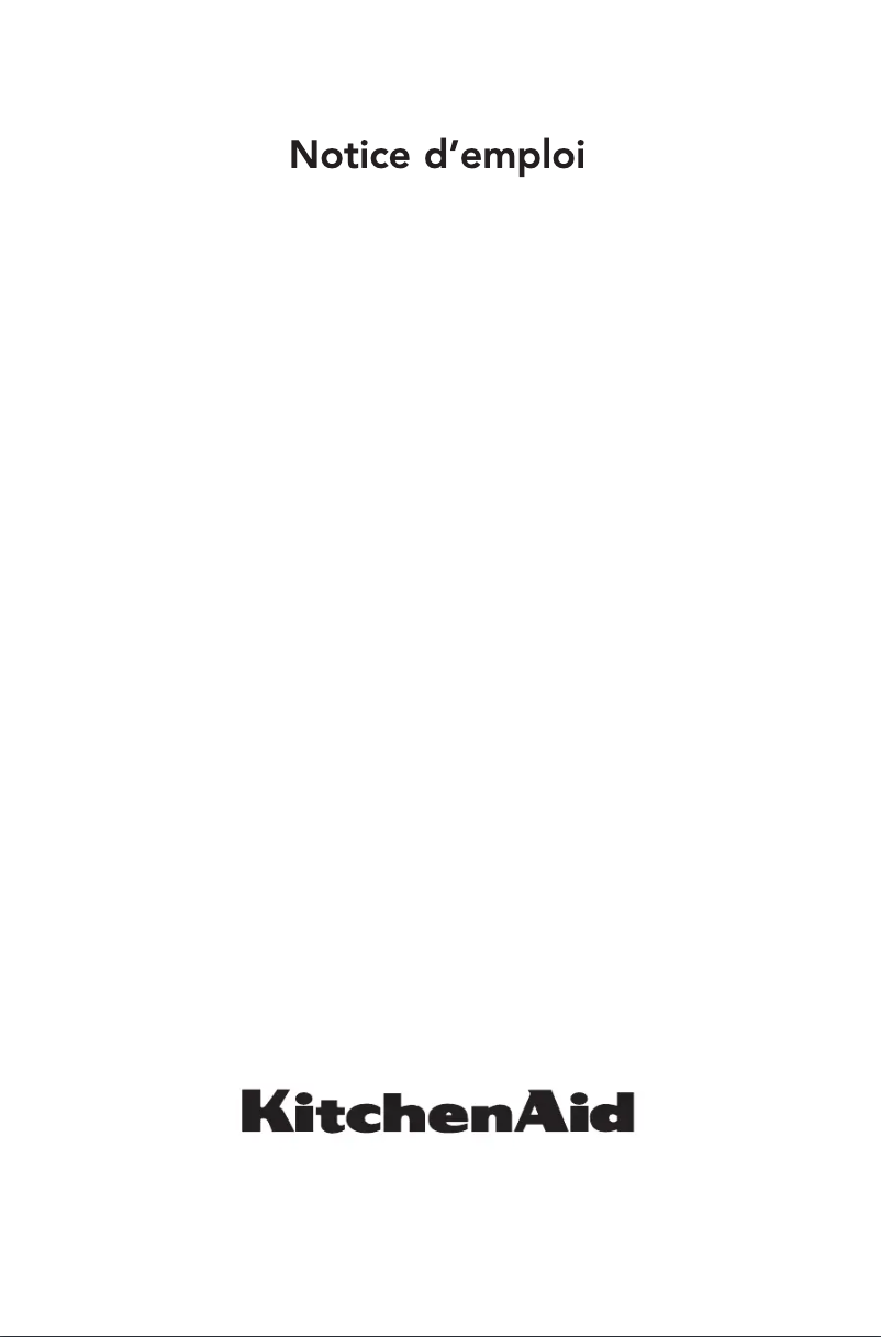 Page 1 de la notice Manuel utilisateur KitchenAid KMQCX 38600