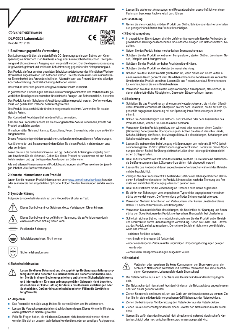 Imagen de la primera página del manual del dispositivo DLP-3303