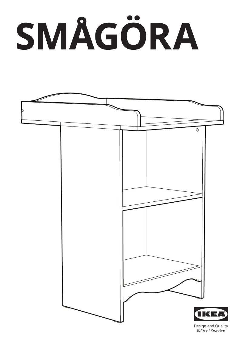 Page 1 de la notice Manuel utilisateur Ikea SMÅGÖRA 504.608.86