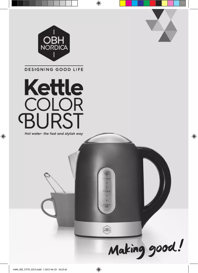 Página 1 del manual Manual de usuario OBH Nordica Color Burst 6494