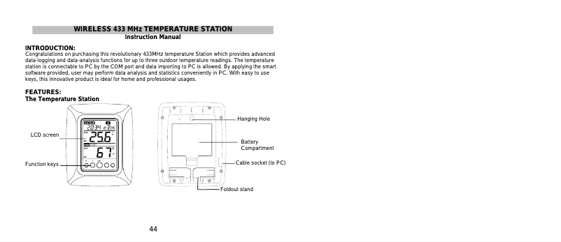 Image de la première page du manuel de l'appareil WS 8610