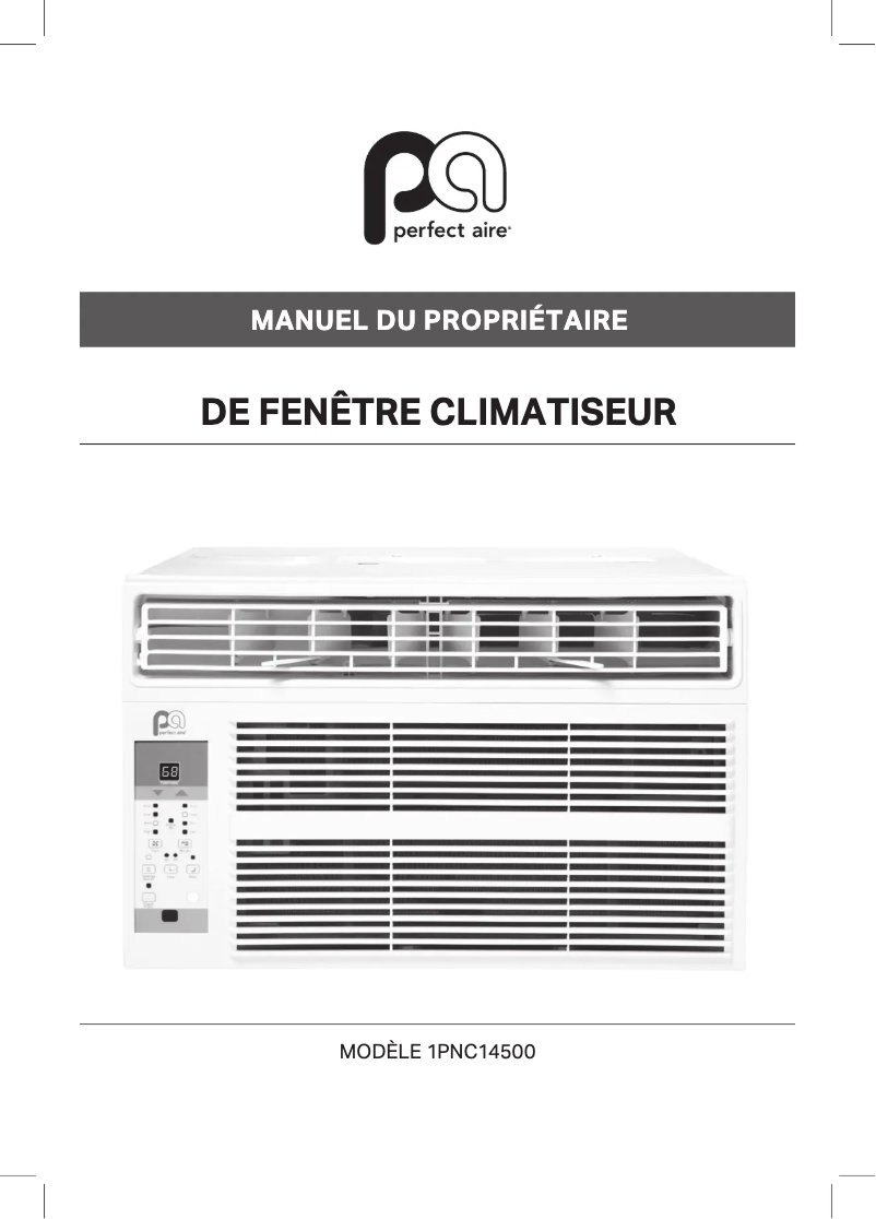 Page n°1 - Manuel utilisateur Perfect Aire 1PNC14500
