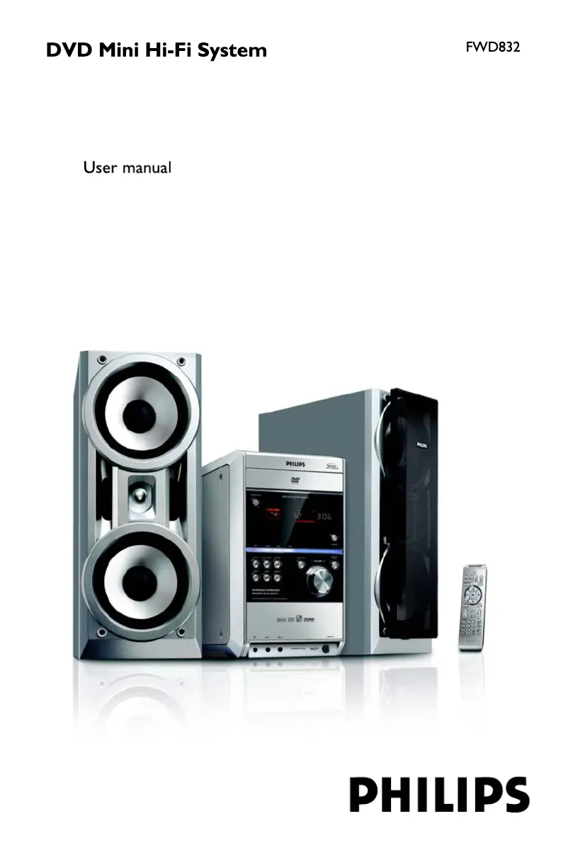 Page n°1 - Mode d'emploi Philips FWD832