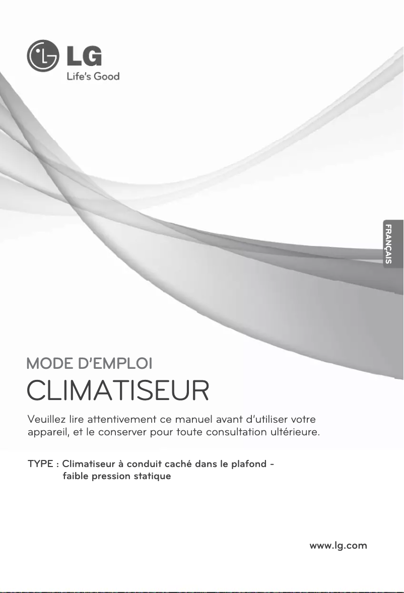 Page 1 de la notice Manuel utilisateur LG ARNU15GL2G2