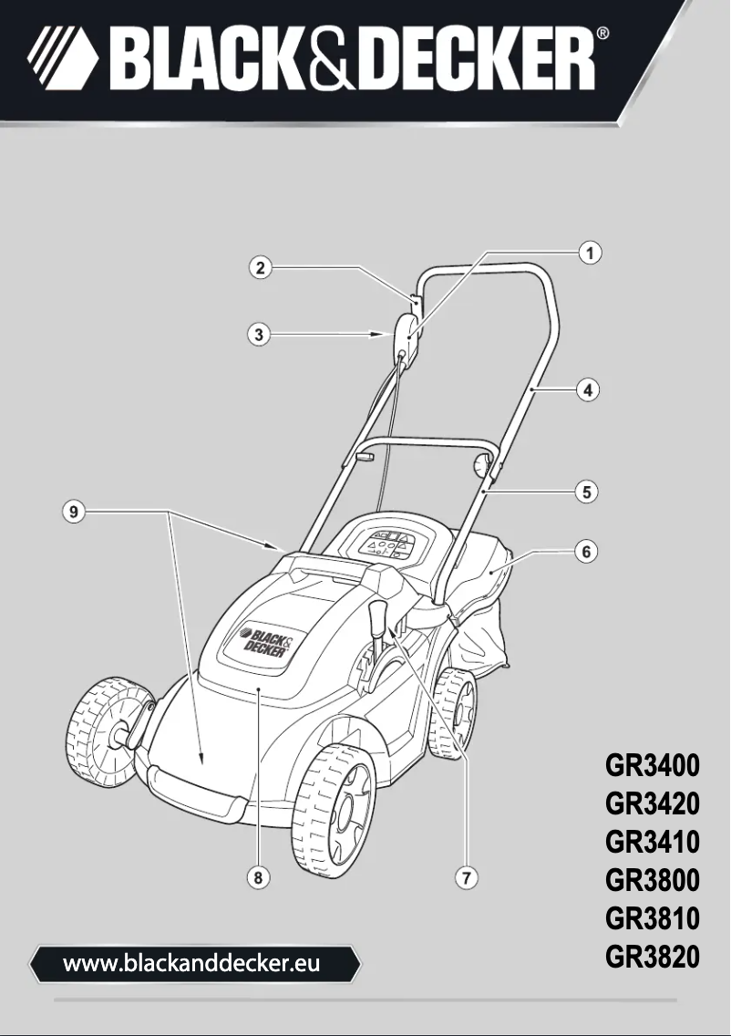 Page 1 de la notice Manuel utilisateur Black & Decker GR3420 Type 2