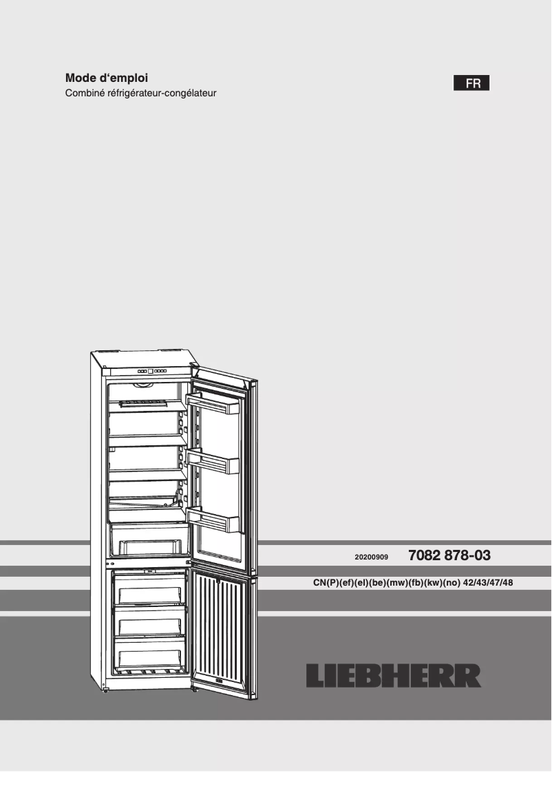 Page 1 de la notice Manuel utilisateur Liebherr CNel 4313-23