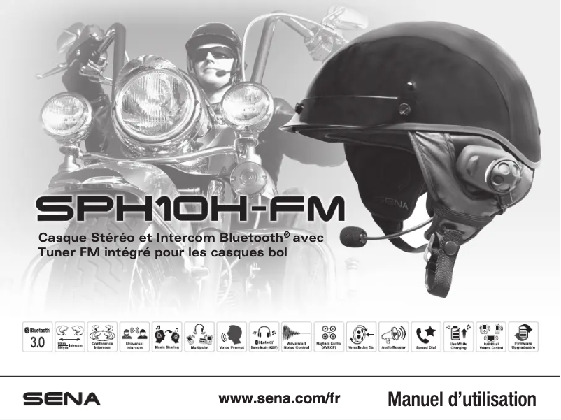 Page n°1 - Manuel utilisateur Sena SPH10H-FM