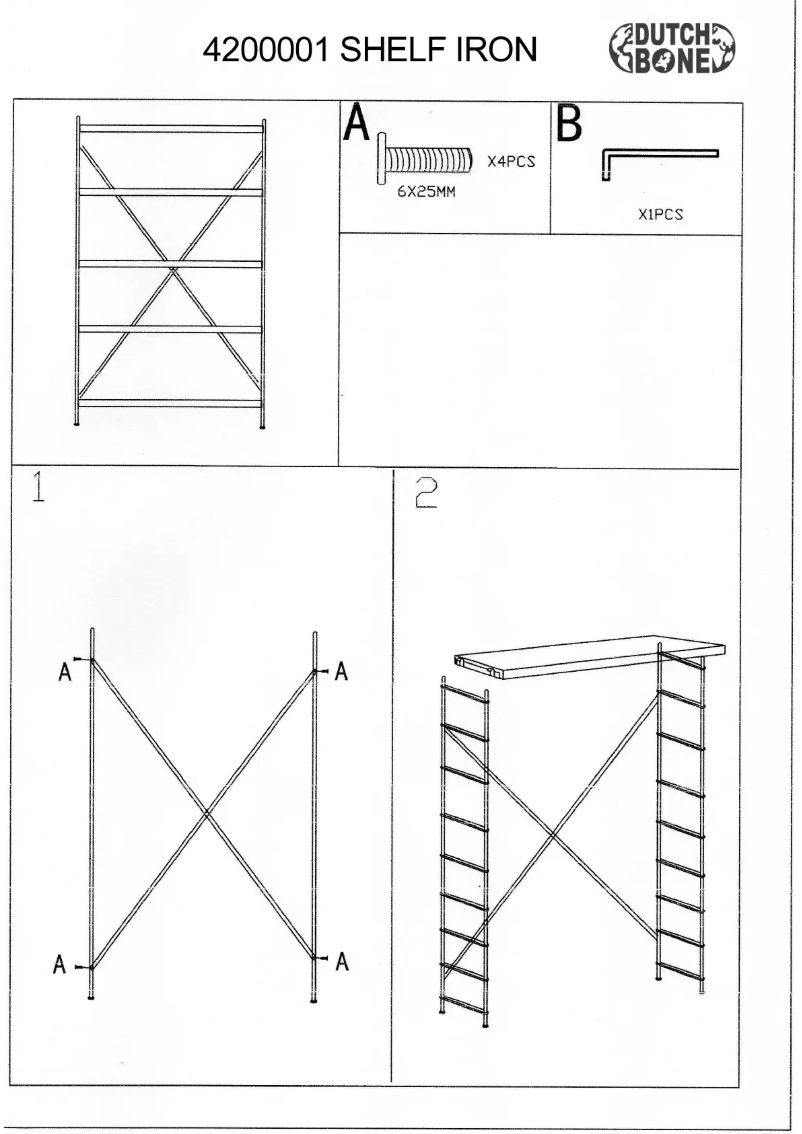 Imagen de la primera página del manual del dispositivo Shelf Iron