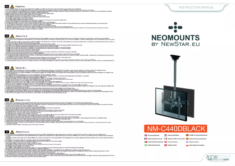 Image de la première page du manuel de l'appareil NM-C440DBLACK