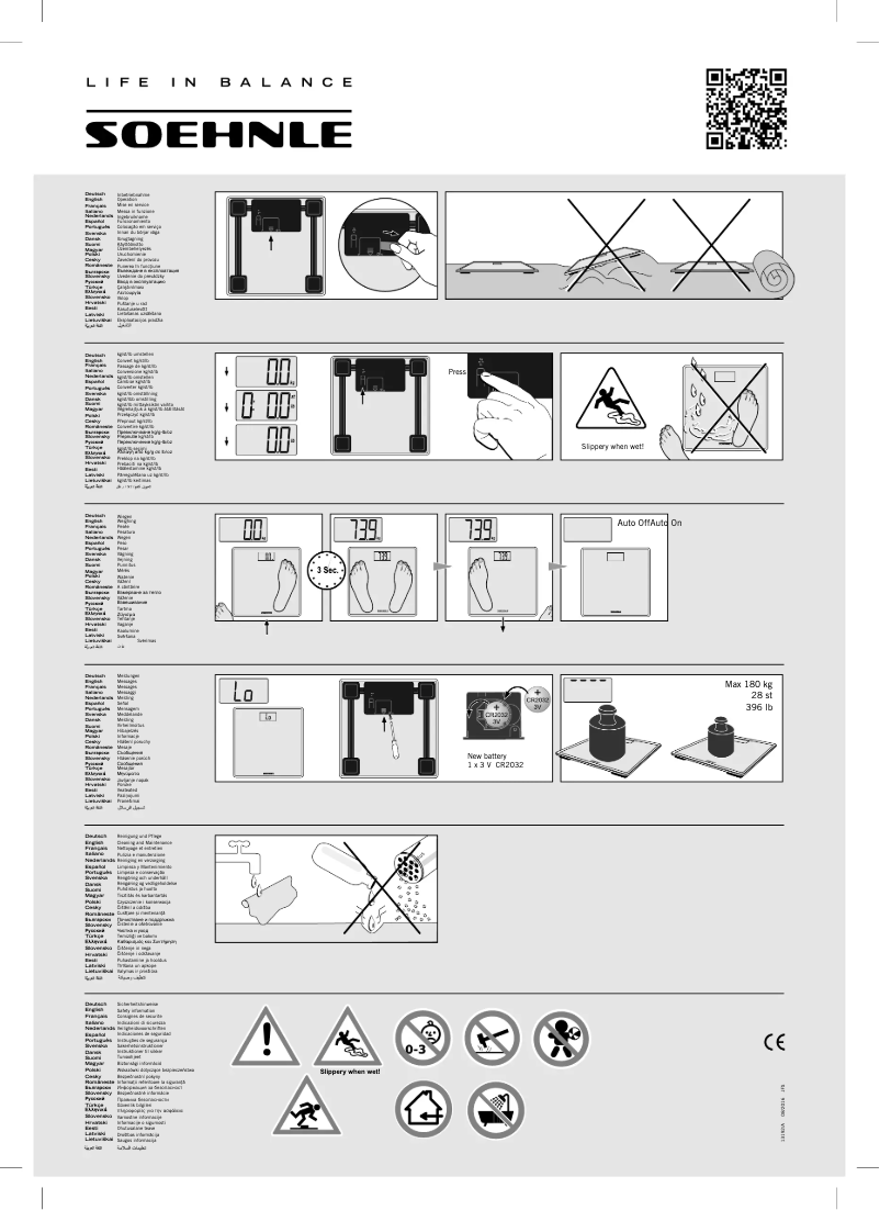 Página 1 del manual Manual de usuario Soehnle Style Compact 200