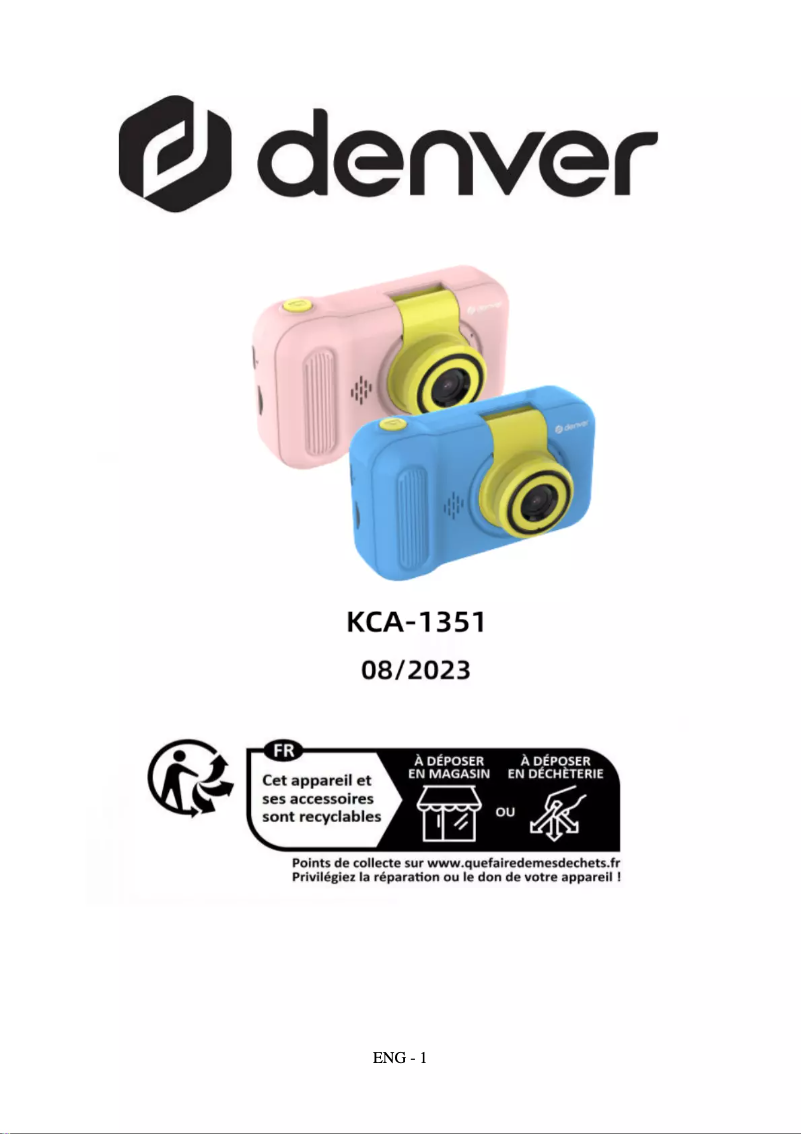 Image de la première page du manuel de l'appareil KCA-1351