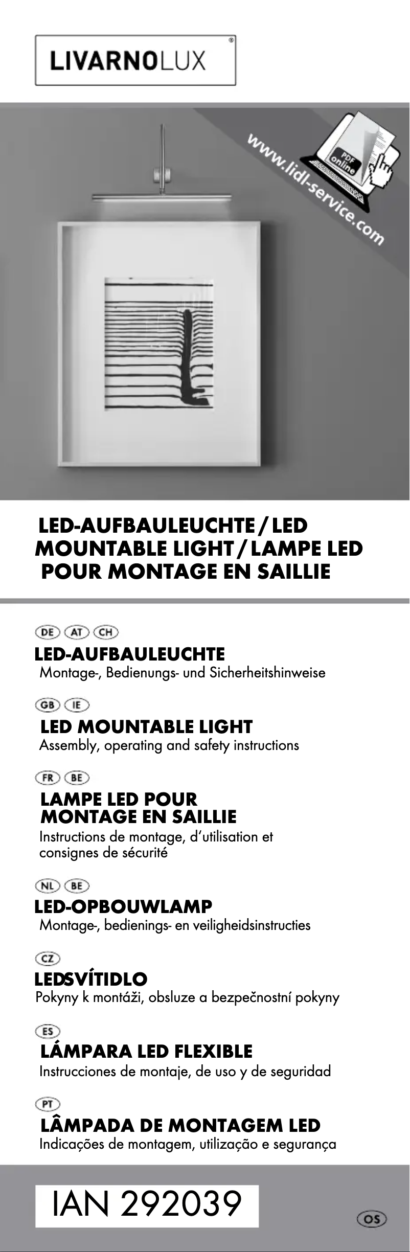 Image de la première page du manuel de l'appareil IAN 292039