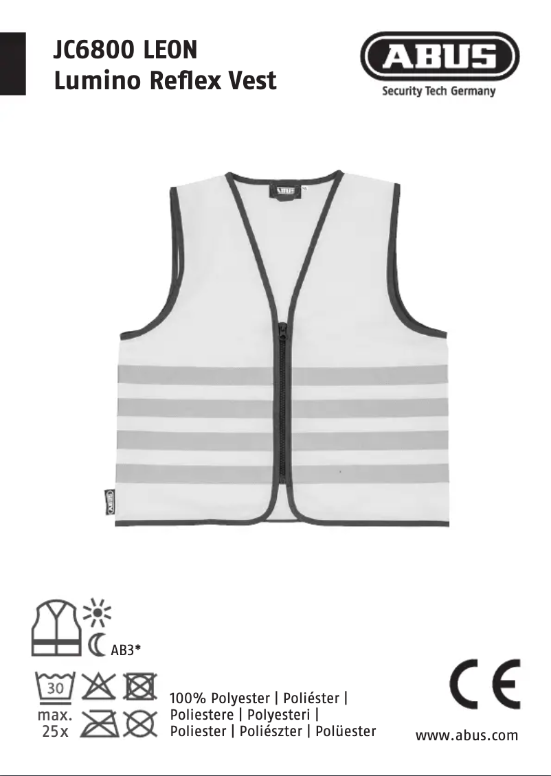 Page n°1 - Manuel utilisateur Abus LEON JC6800