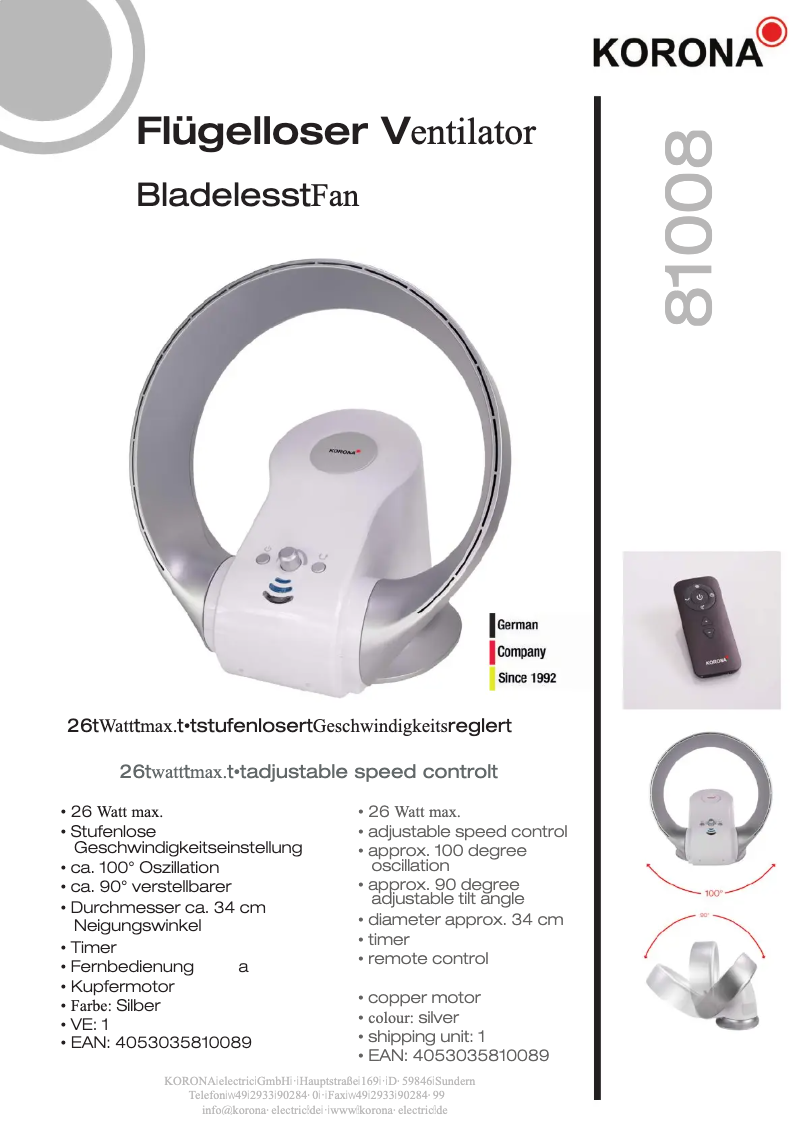 Image de la première page du manuel de l'appareil 81008