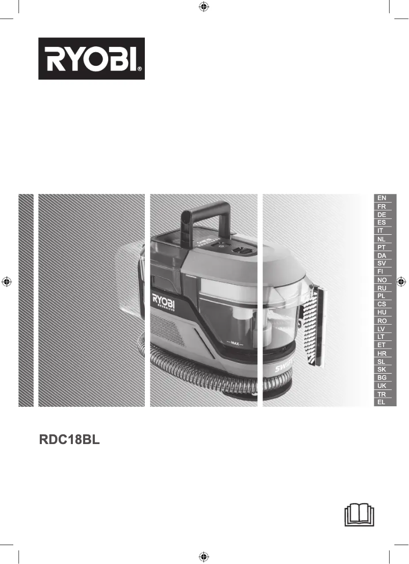 Page n°1 - Manuel utilisateur RYOBI RDC18BL
