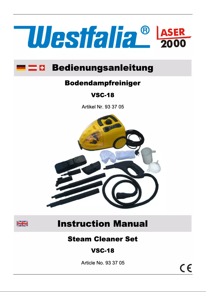 Página 1 del manual Manual de usuario Westfalia VSC-18