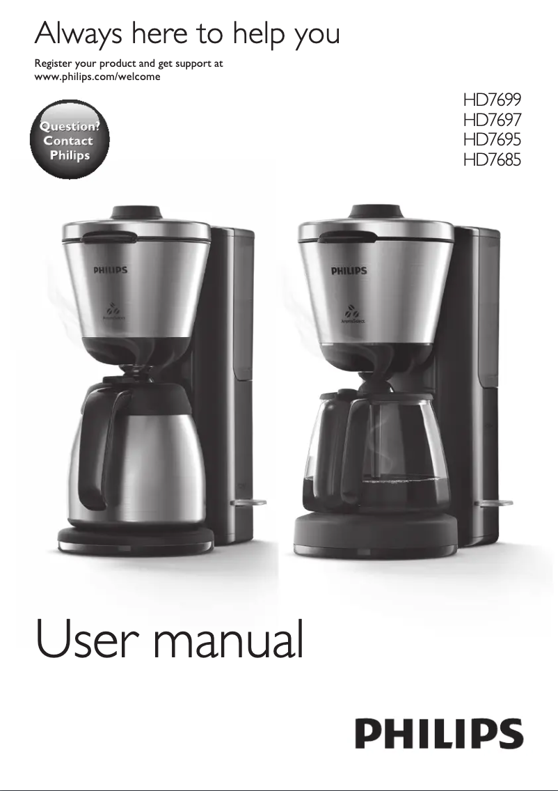 Page n°1 - Manuel utilisateur Philips HD7699