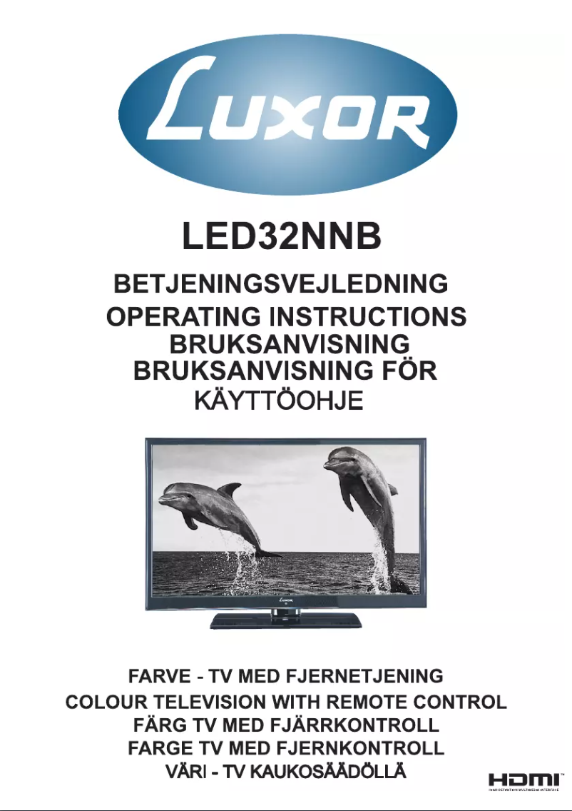 Page 1 de la notice Manuel utilisateur Luxor LED32NNB