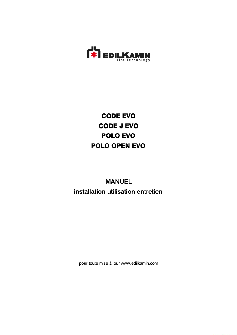 Image de la première page du manuel de l'appareil CODE EVO