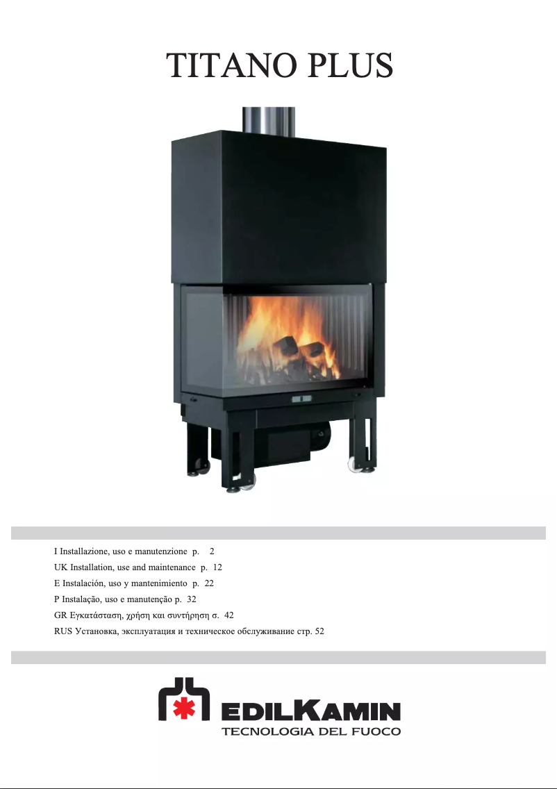 Page n°1 - Manuel utilisateur Edilkamin TITANO PLUS