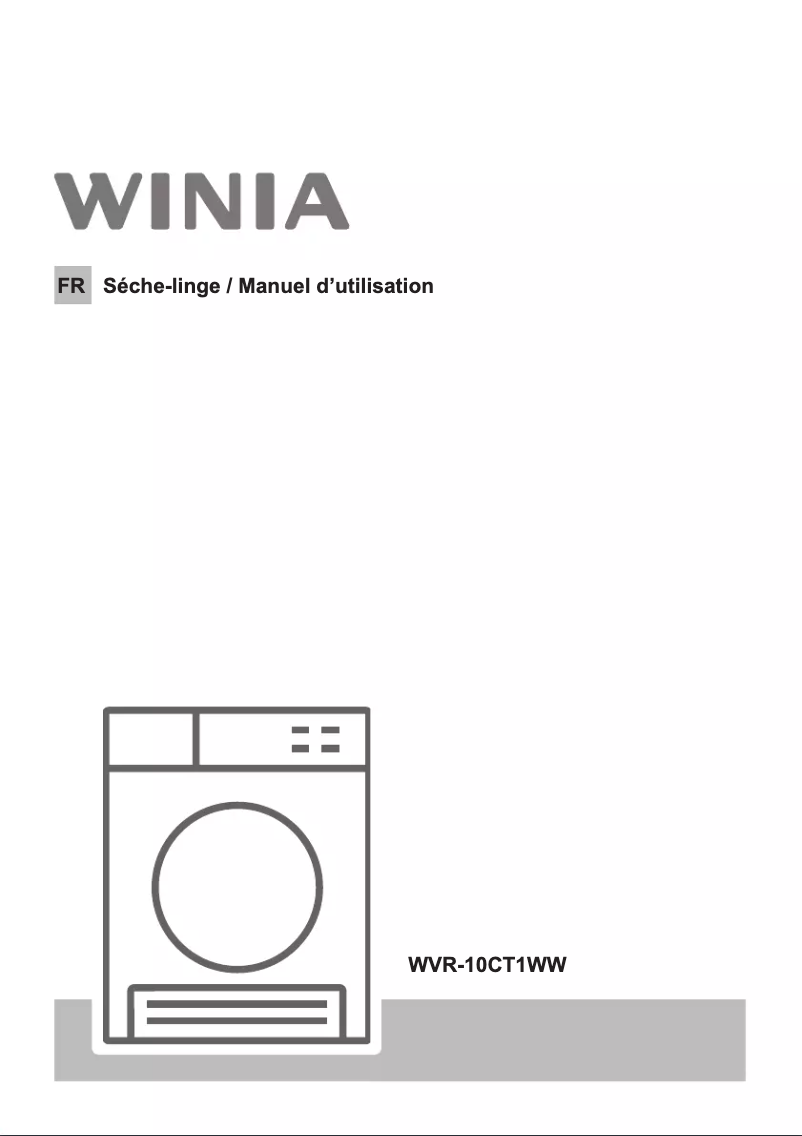 Page n°1 - Manuel utilisateur Winia WVR-10CT1WW