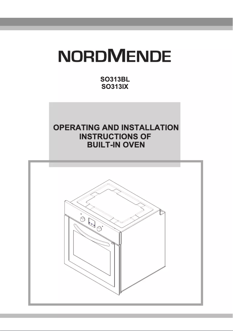 Page n°1 - Manuel utilisateur Nordmende SO313IX