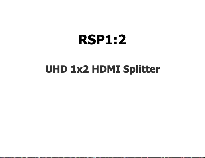 Page 1 de la notice Manuel utilisateur Simplified MFG RSP1:2