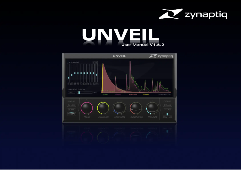 Image de la première page du manuel de l'appareil UNVEIL